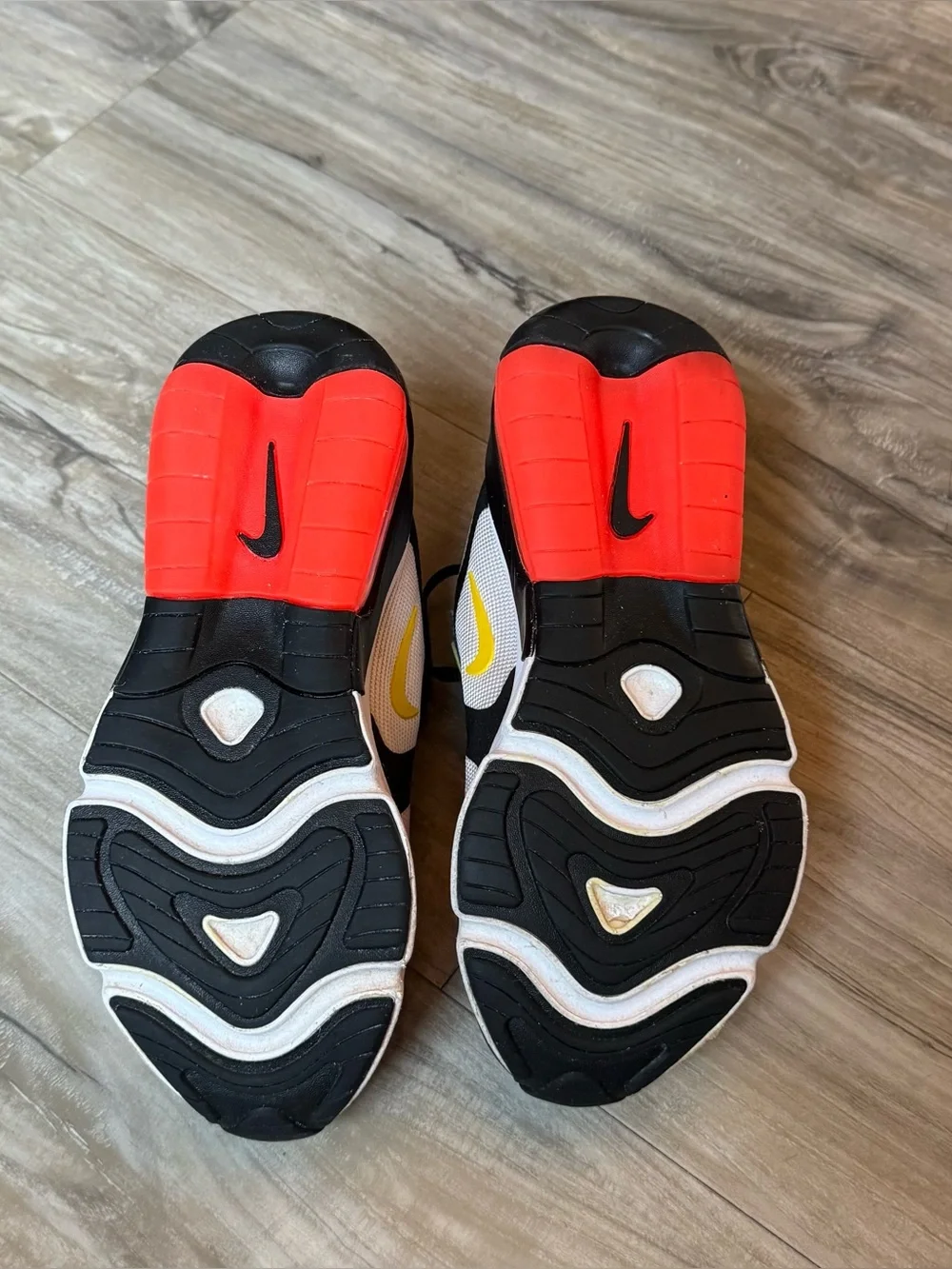 Nike Kids' Air 200 Black and Crimson Athletic Sneakers